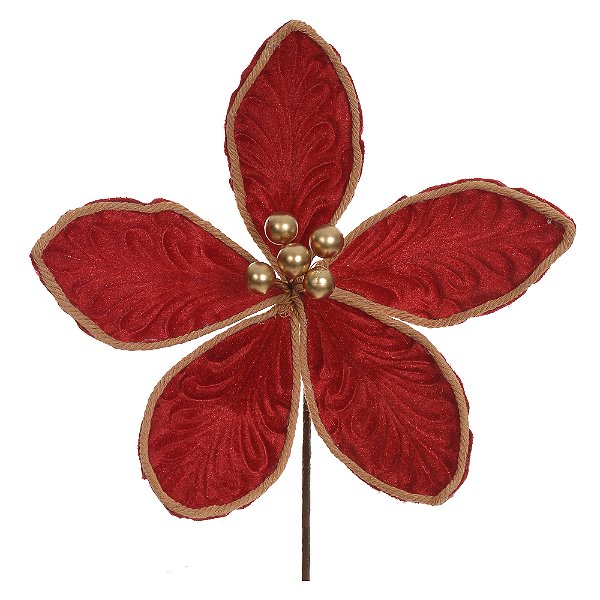 FLOR BICO DE PAPAGAIO VERMELHO 26CM