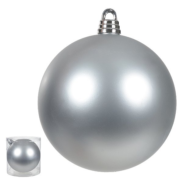 BOLA TRADICIONAL PRATA FOSCA 30CM COM 1 UNIDADE * LER ANÚNCIO*