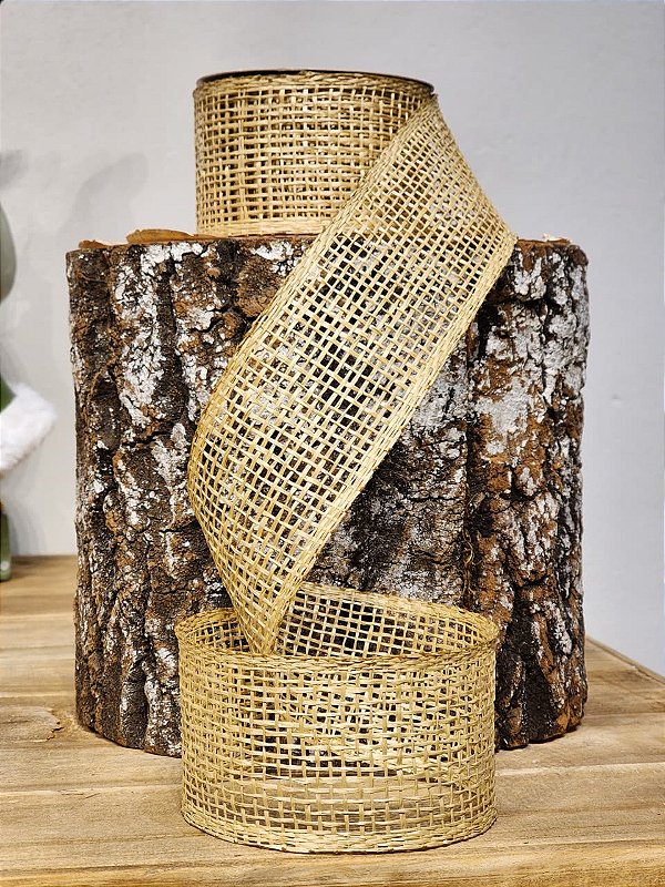 FITA TELA RÚSTICA BEGE