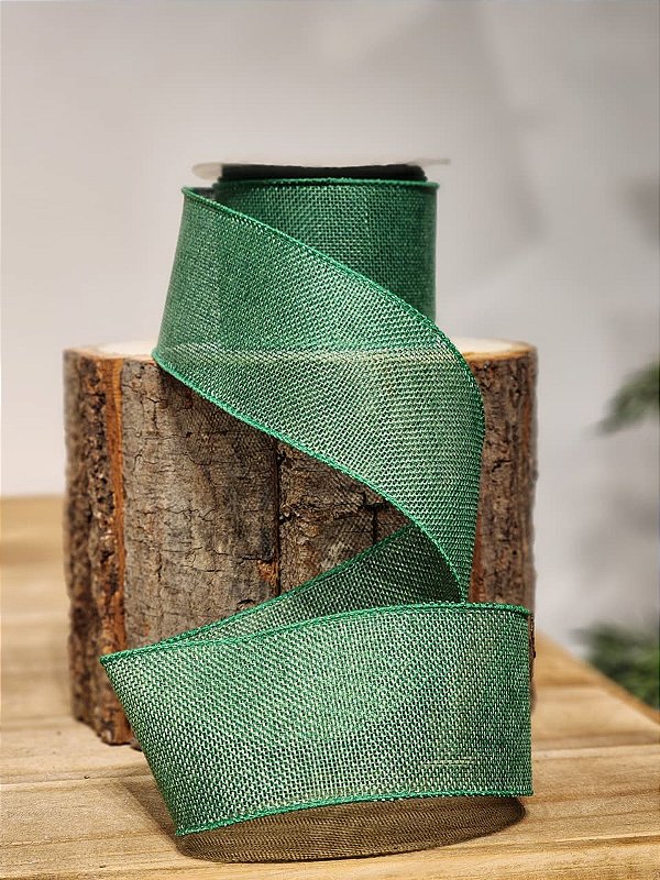 FITA ARAMADA JUTA COM COSTURA VERDE ESCURO