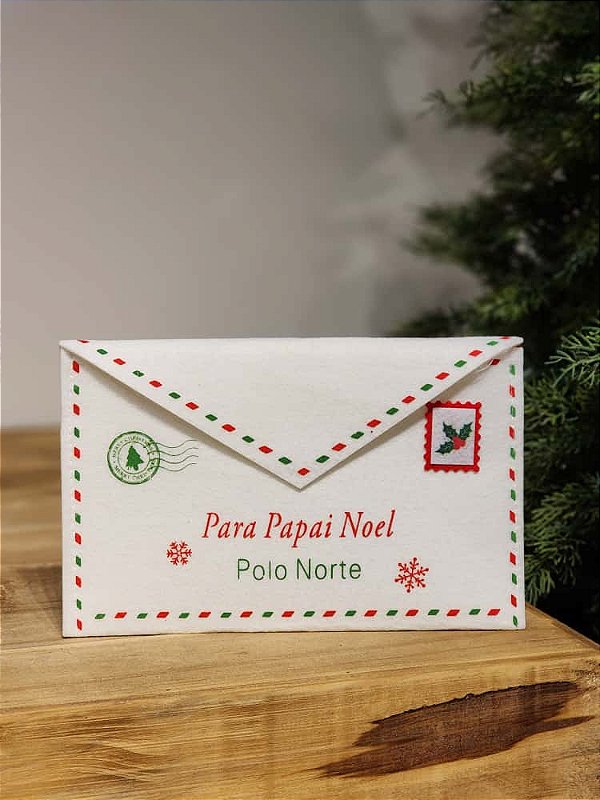 PENDENTE ENVELOPE FELTRO COM ALÇA BRANCO 25CM
