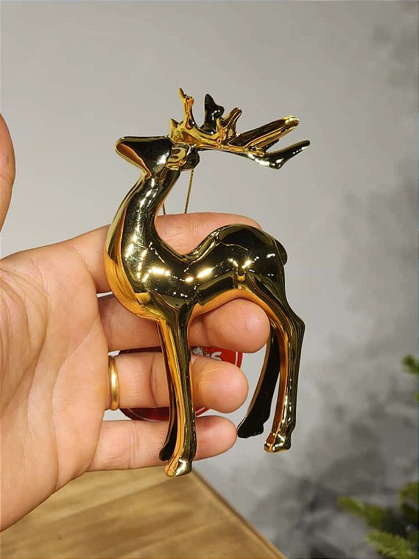 PENDENTE RENA OURO 5CM