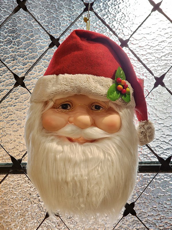ROSTO DO PAPAI NOEL DECORATIVO 50CM