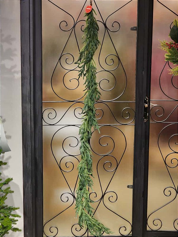 GALHO FESTÃO ARAMADO SUPER REALISTA FOLHAS EMBORRACHADAS 1,80CM