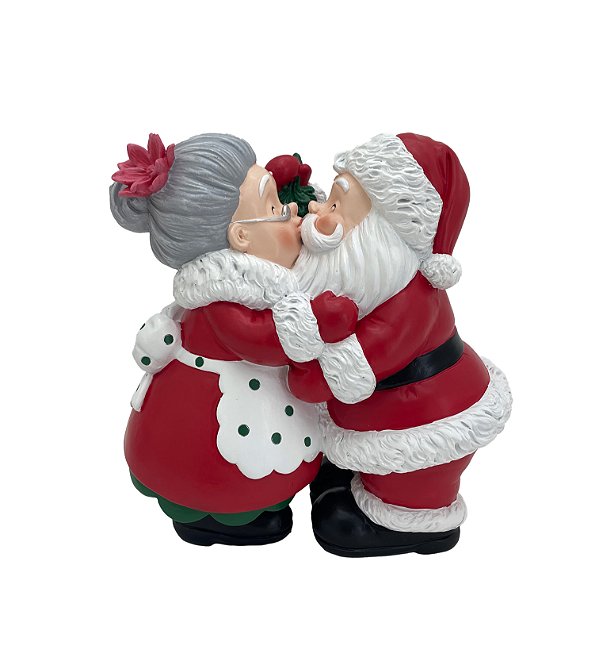PAPAI NOEL E MAMÃE NOEL SE BEIJANDO 24,5CM - PRÉ VENDA 2025
