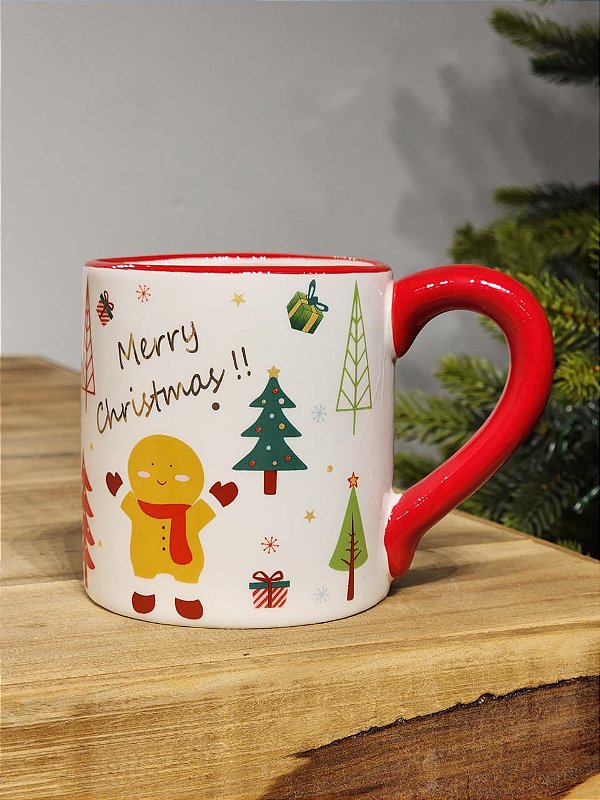 CANECA DECORATIVA NATALINA GINGERBREAD