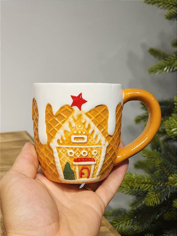 CANECA CASA GINGER DECORATIVA NATALINA