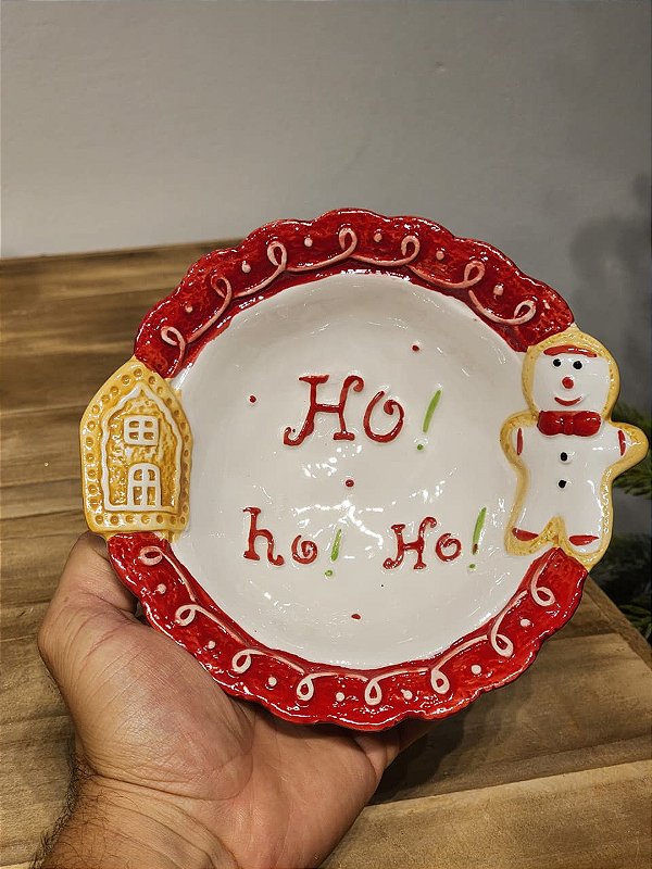 TIGELA PETISQUEIRA GINGERBREAD DECORATIVA NATALINA