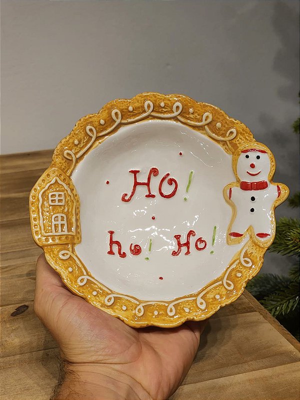 TIGELA PETISQUEIRA GINGERBREAD DECORATIVA NATALINA