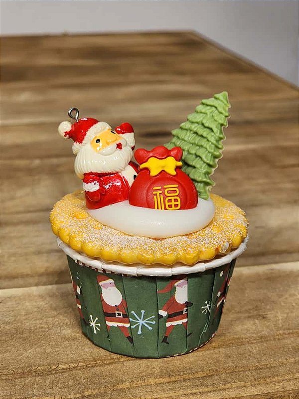 CUPCAKE DECORADO PAPAI NOEL 10CM