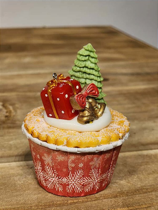 CUPCAKE DECORADO PRESENTE 10CM