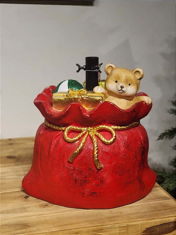 BASE PARA ÁRVORE DE SACO DE PRESENTE NATALINO 42CM