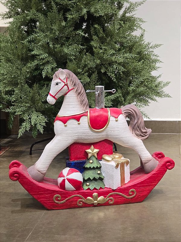 BASE PARA ÁRVORE DE NATAL CAVALO BALANÇO