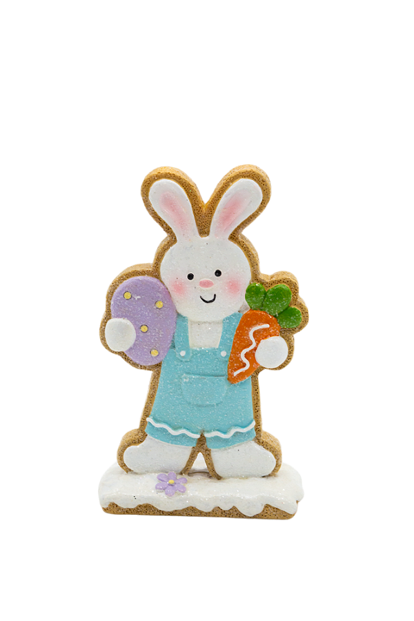 COELHO DECORATIVO AZUL 14CM - PRÉ VENDA 2026