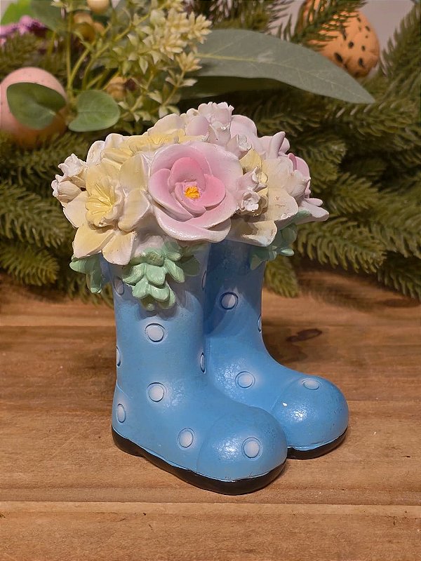 BOTA COM FLORES 12CM