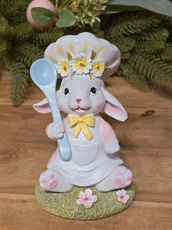 COELHO CONFEITEIRO COM COLHER 16CM