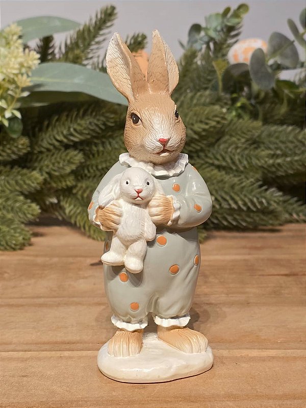 COELHO DE PIJAMA DE BOLINHA 16CM