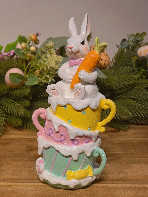 COELHO DENTRO DA XÍCARA 23CM