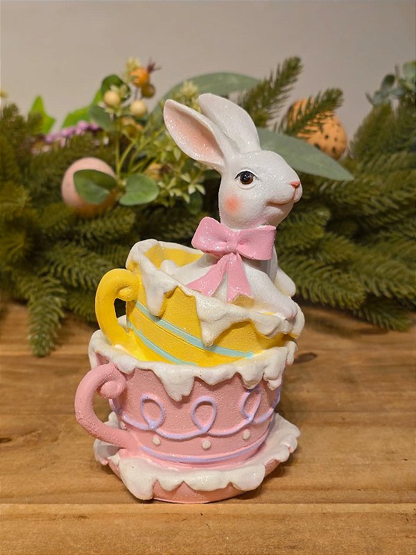 COELHA DENTRO DA XÍCARA 16CM