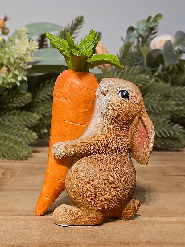 COELHO ABRAÇADINHO COM CENOURA 16CM