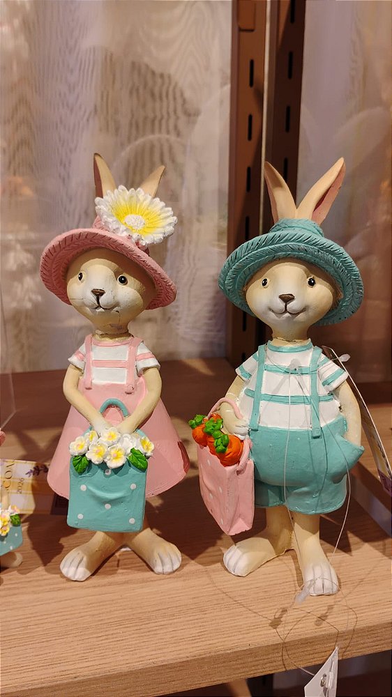 CASAL DE COELHOS 22,5CM - PRÉ VENDA 2026