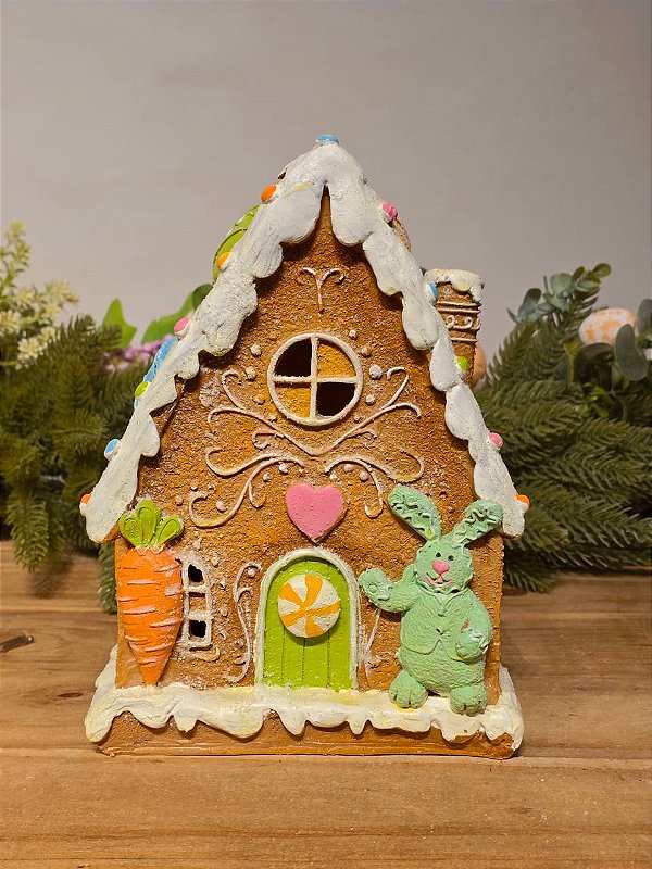 CASINHA DE COELHO COM LED 24CM