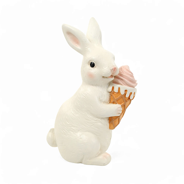 COELHO BRANCO COM SORVETE 25,5CM