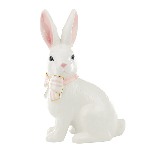 COELHO EM CERÂMICA COM GRAVATA 29CM - PRÉ VENDA 2026