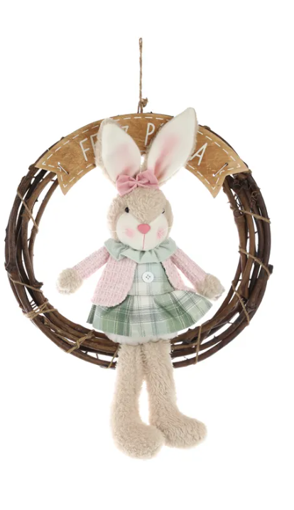 GUIRLANDA COM COELHA 45CM - PRÉ VENDA 2026
