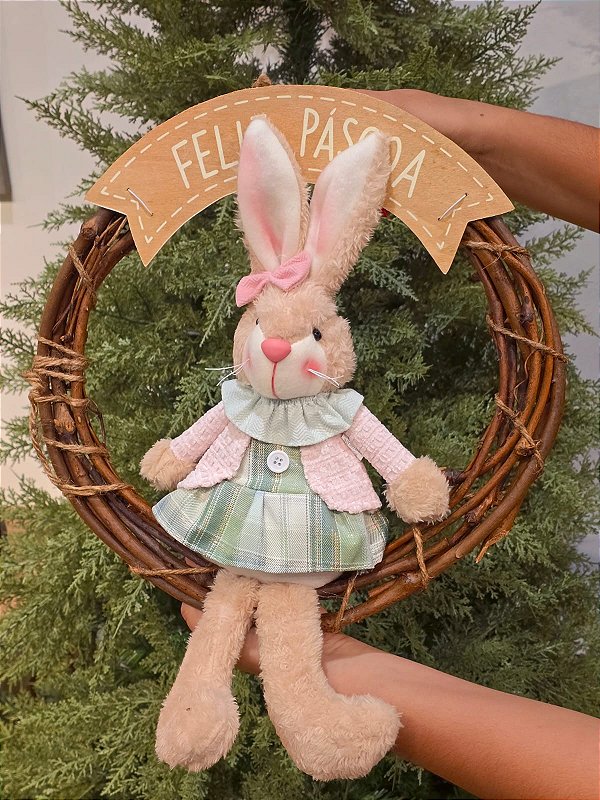 GUIRLANDA COM COELHA 45CM