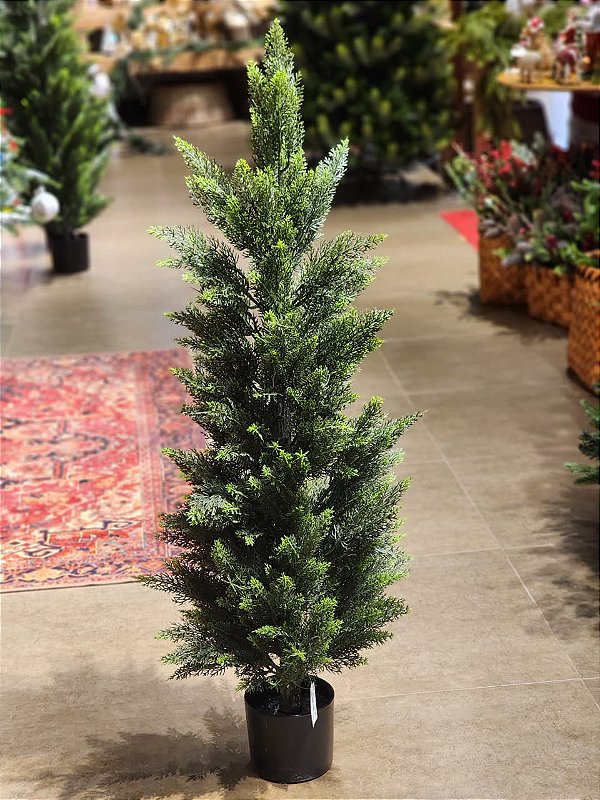 ÁRVORE CIPRESTE REALISTA GALHOS EMBORRACHADOS 1,20CM