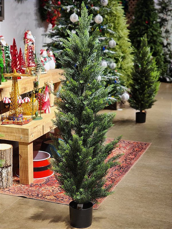 ÁRVORE CIPRESTE REALISTA GALHOS EMBORRACHADOS 1,50CM