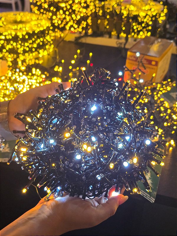PISCA FESTÃO 1000 LEDS 20 METROS FULL STROBO WARM E BRANCO FRIO BIVOLT - PRÉ VENDA 2026