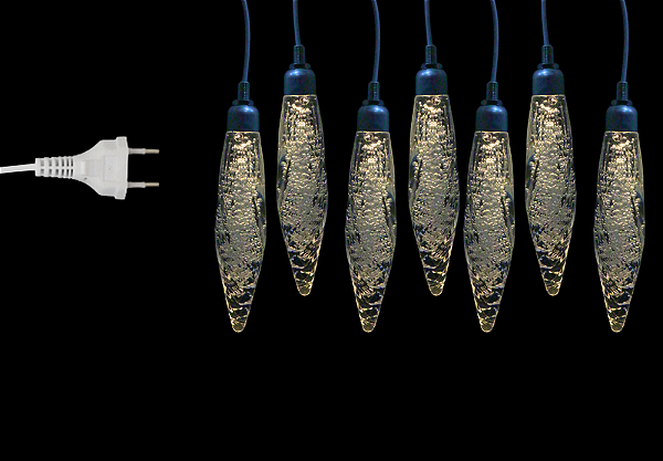 PENDENTE GOTAS DE CRISTAL 10 CRISTAIS WARM 18CM BIVOLT - PRÉ VENDA 2026