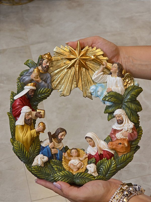 PRESÉPIO NA GUIRLANDA EM RESINA - PRÉ VENDA 2026