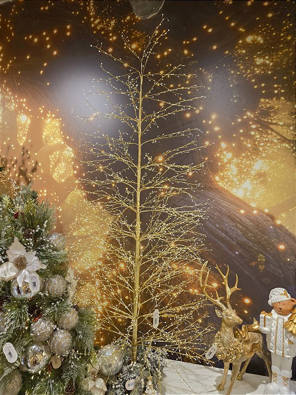 ÁRVORE DE FIO DE FADA 1,80CM 2000 LEDS WARM FIXO BIVOLT - PRÉ VENDA 2026