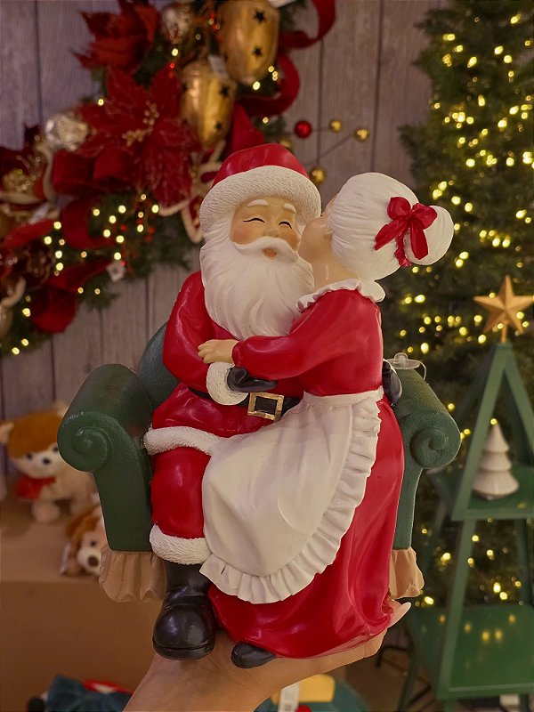 PAPAI NOEL E MAMÃE NOEL HORA DO CARINHO 24,5CM - PRÉ VENDA 2026