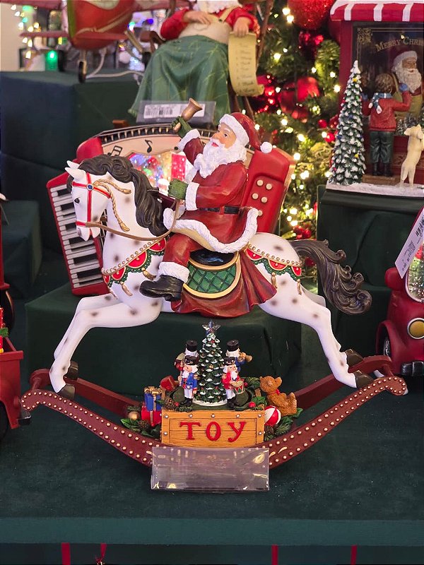 PAPAI NOEL NO CAVALO 21CM - PRÉ VENDA 2026