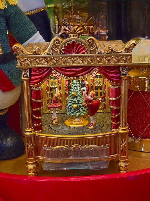 CENÁRIO TEATRO DO QUEBRA NOZES LUZ, SOM E MOVIMENTO 24CM - PRÉ VENDA 2026