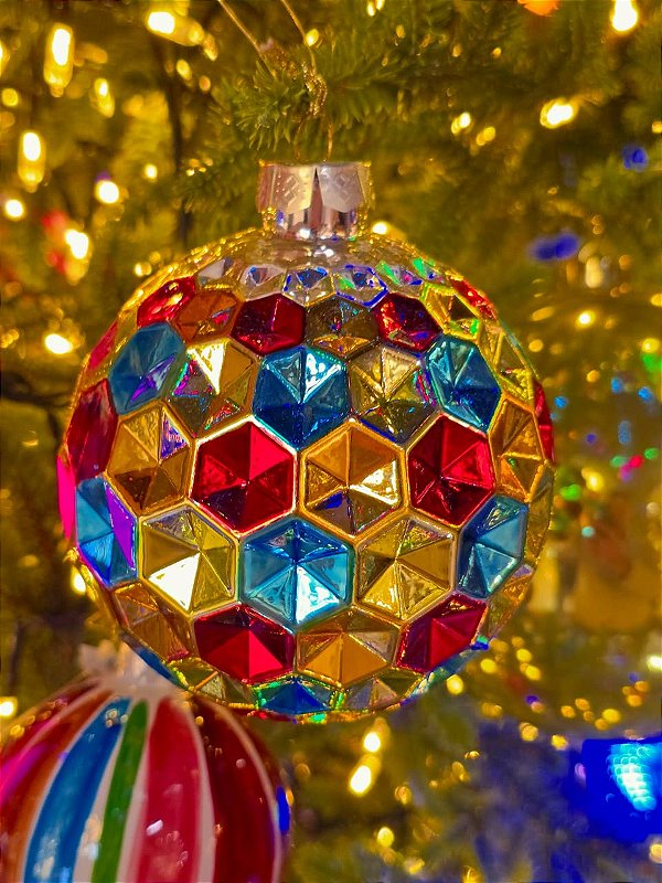 BOLA DE VIDRO COLORIDA 10CM - PRÉ VENDA 2026