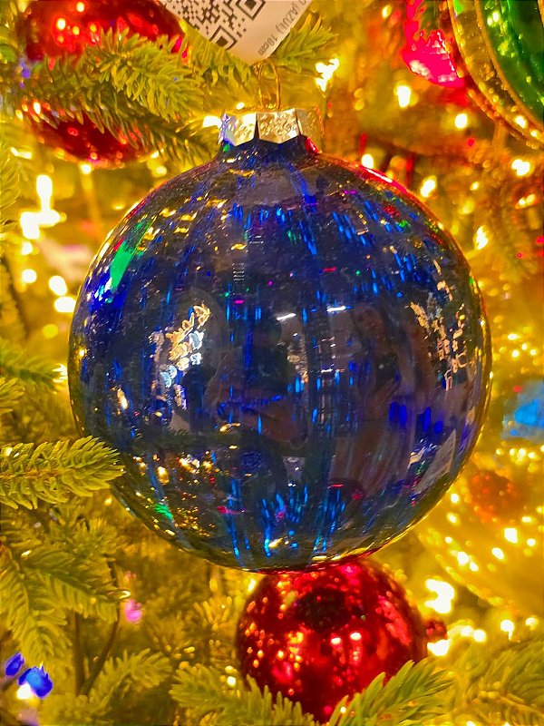 BOLA DE VIDRO AZUL 10CM - PRÉ VENDA 2026