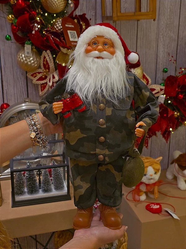PAPAI NOEL EM PÉ SOLDADO 45CM - PRÉ VENDA 2026