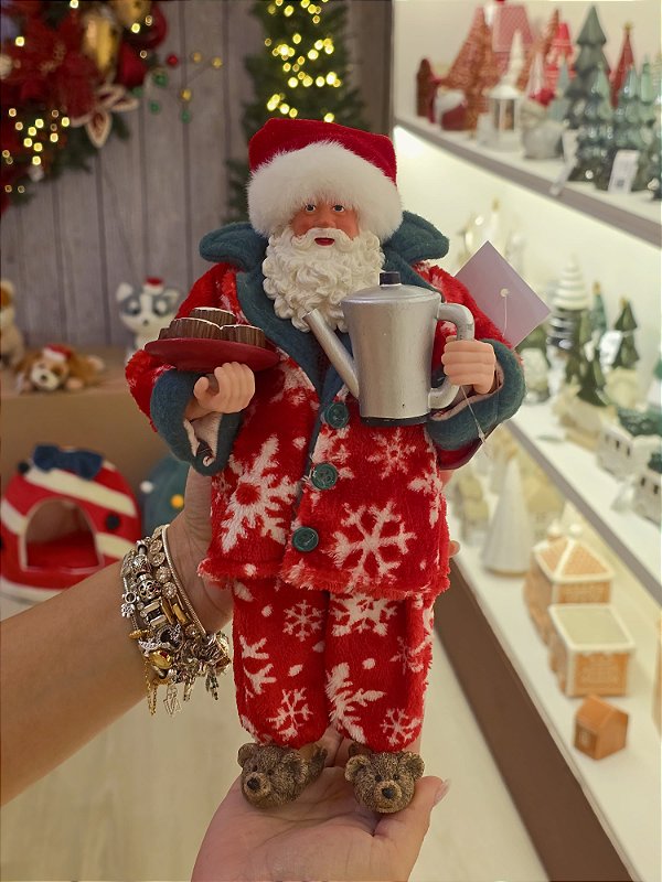 PAPAI NOEL COLECIONÁVEL HORA DE DORMIR 28CM - PRÉ VENDA 2026