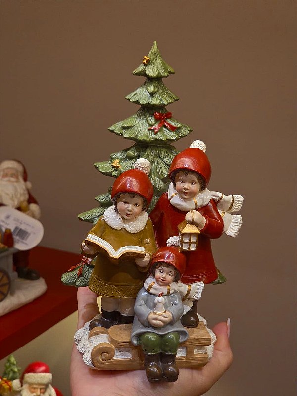 CORAL DE CRIANÇAS EM RESINA 21CM - PRÉ VENDA 2026