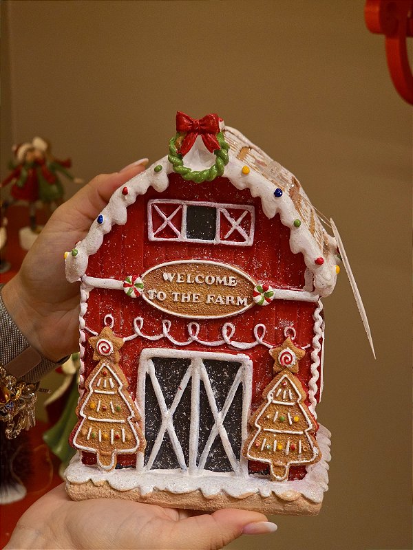 CASA CELEIRO GINGER EM RESINA 20CM - PRÉ VENDA 2026