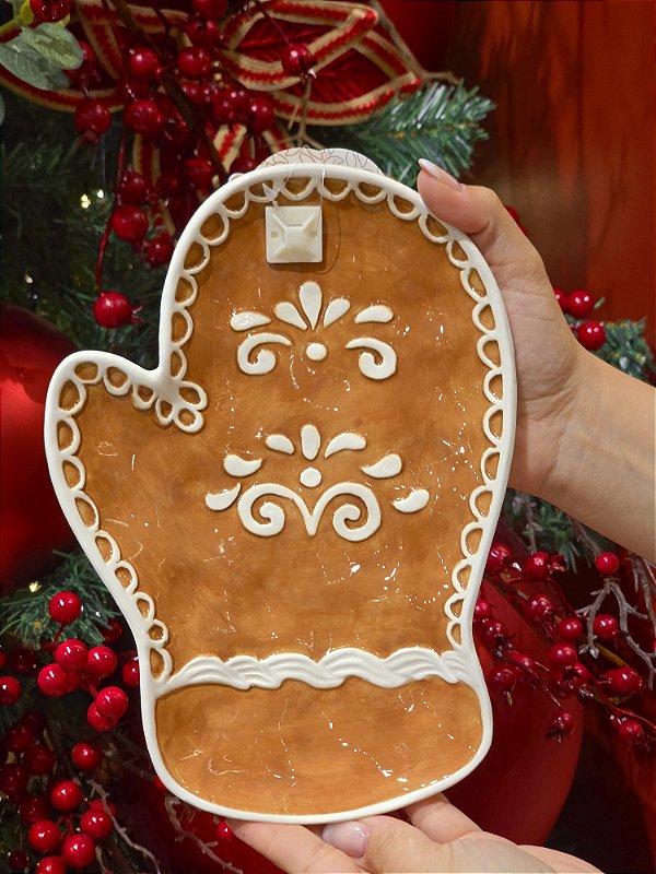 PRATO FORMATO DE LUVA GINGER 24CM - PRÉ VENDA 2026