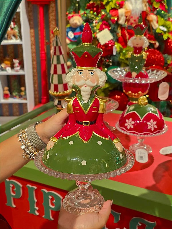 BASE COM TAMPA EM FORMATO DE SOLDADO EM CERÂMICA 45CM - PRÉ VENDA 2026