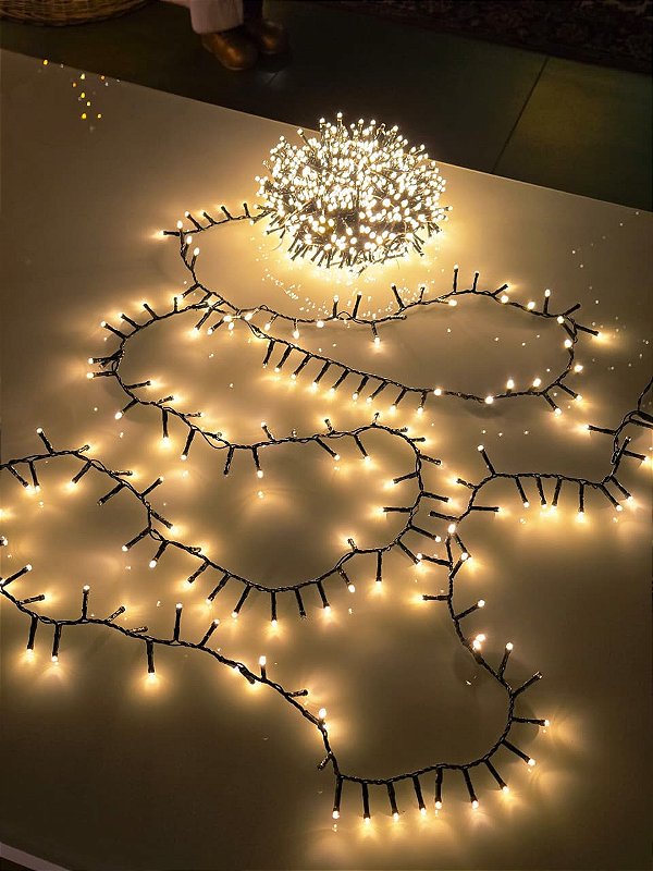 PISCA FESTÃO STROBO 1000 LEDS 20 METROS WARM BIVOLT USO INTERNO E EXTERNO