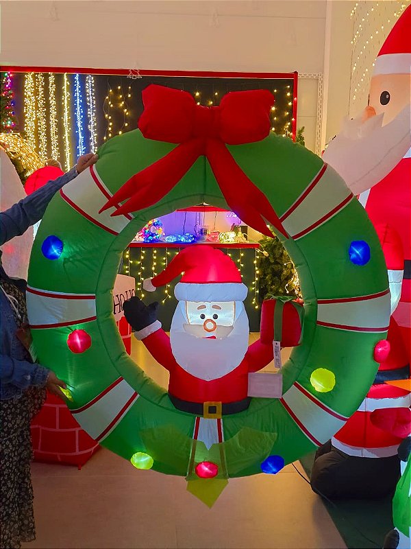 GUIRLANDA INFLÁVEL COM LED 1,55X1,25CM BIVOLT USO INTERNO E EXTERNO - PRÉ VENDA 2026