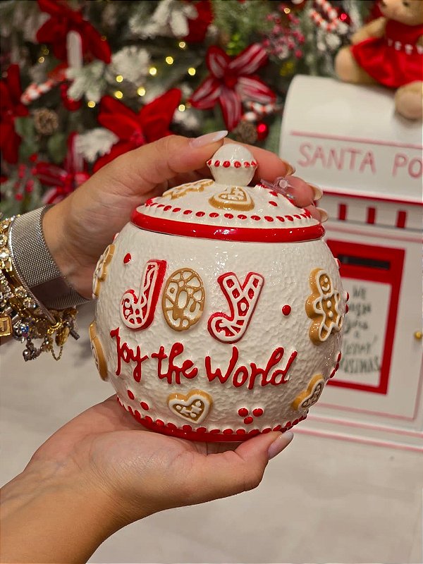 POTE BOLA COM TAMPA JOY 13CM - PRÉ VENDA 2026